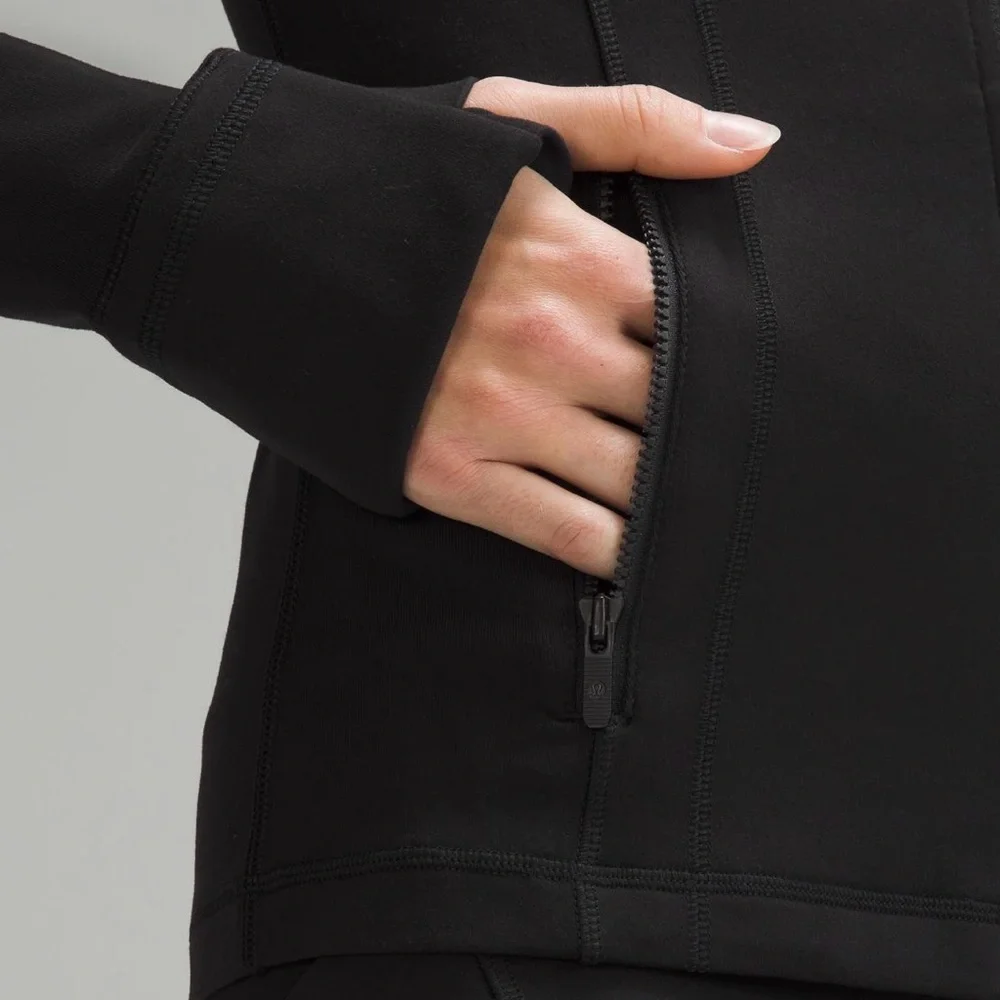 Lululemon Define Jacket Black Size 2 Full Zip Logo 💎EUC Retails $128 - Picture 2 of 10